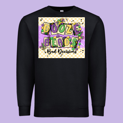 Booze Beads Premium Sweatshirt Designed By Maliassmallbusiness
