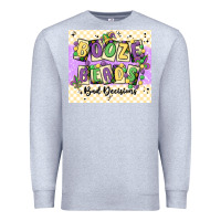 Heather Grey booze beads Premium Sweatshirt - MaliasSmallBusiness