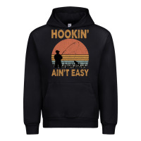 Black Hookin Ain t Easy Fishing Urban Hoodie - Bettercallsaul