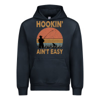 Navy Hookin Ain t Easy Fishing Urban Hoodie - Bettercallsaul