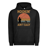 Pigment Black Hookin Ain t Easy Fishing Urban Hoodie - Bettercallsaul