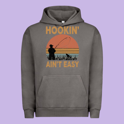 Hookin Ain T Easy Fishing Urban Hoodie Designed By Bettercallsaul