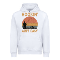 White Hookin Ain t Easy Fishing Urban Hoodie - Bettercallsaul