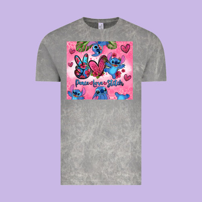Peace Love Stitch Vintage Tee Designed By Zillion Design Studio