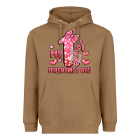 Toasted Coconut my first valentines day Heavyweight Hoodie - MaliasSmallBusiness