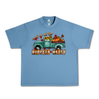 Pebble Blue meet me af the pumpkin patch Urban Heavy Tee - CowhideDigitalArt