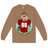 Toasted Coconut american football and western roses teardrop Long Sleeve Tee - BundleAndBundleShop