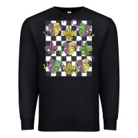 Black mardi gras Premium Sweatshirt - MaliasSmallBusiness