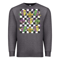 Charcoal Heather mardi gras Premium Sweatshirt - MaliasSmallBusiness