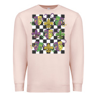 Pale Pink mardi gras Premium Sweatshirt - MaliasSmallBusiness