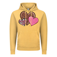 Vintage Mustard valentine's day hearts Vintage Hoodie - RanaPortraitStore