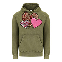 Vintage Olive valentine's day hearts Vintage Hoodie - RanaPortraitStore