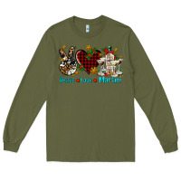 Army Green peace love martini Long Sleeve Tee - AdoDesignShop