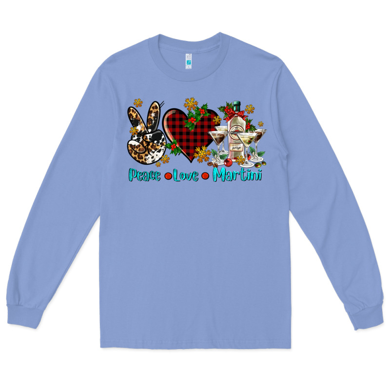 Peace Love Martini Long Sleeve Tee by AdoDesignShop | Teevron