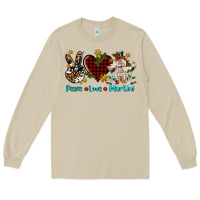 Mushroom peace love martini Long Sleeve Tee - AdoDesignShop