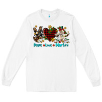 White peace love martini Long Sleeve Tee - AdoDesignShop