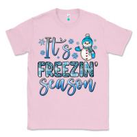 Bubblegum Pink it s freezin season Classic Tee - JahusDesignShop