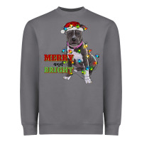 Storm merry and bright pitbull Heavyweight Sweatshirt - RanaPortraitStore