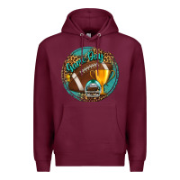 Burgundy game day Premium Hoodie - BundleAndBundleShop