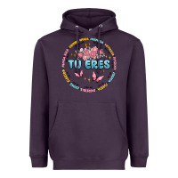 Plum tu eres inspiration Heavyweight Hoodie - MaliasSmallBusiness