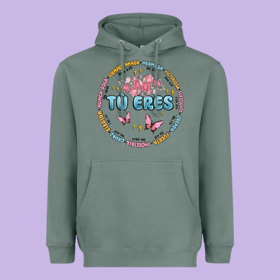 Tu Eres Inspiration Heavyweight Hoodie Designed By Maliassmallbusiness