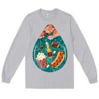 Moon Dust american football and western roses teardrop Long Sleeve Tee - BundleAndBundleShop