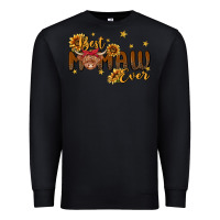 Black best mamaw ever cow Premium Sweatshirt - MaliasSmallBusiness