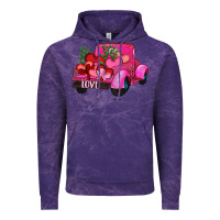 Cloud Purple valentine's day heart cactus truck Vintage Hoodie - RanaPortraitStore