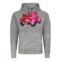 Cloud Rock valentine's day heart cactus truck Vintage Hoodie - RanaPortraitStore