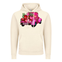 Vintage Artic valentine's day heart cactus truck Vintage Hoodie - RanaPortraitStore