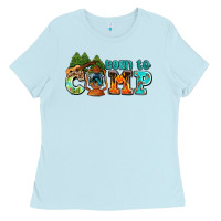 Born To Camp With Guitar Ladies Tee | Teevron