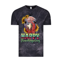 Cloud Black happy thanksgiving turkey Vintage Tee - RanaPortraitStore