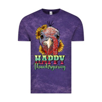 Cloud Purple happy thanksgiving turkey Vintage Tee - RanaPortraitStore