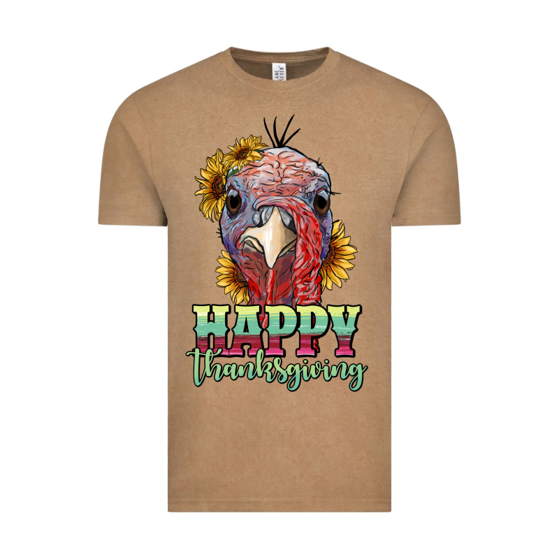 Happy Thanksgiving Turkey Vintage Tee by RanaPortraitStore | Teevron
