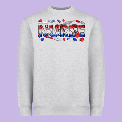 American Nurse Heavyweight Sweatshirt Designed By Texasbilliewilder
