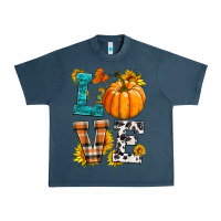 Midnight Navy love pumpkin Urban Heavy Tee - HRA Design Shop
