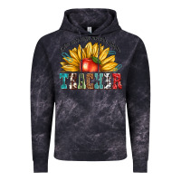 Cloud Black teacher with sunflower Vintage Hoodie - texasbilliewilder