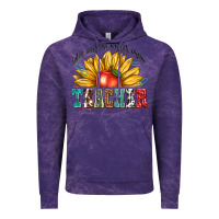 Cloud Purple teacher with sunflower Vintage Hoodie - texasbilliewilder