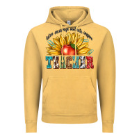 Vintage Mustard teacher with sunflower Vintage Hoodie - texasbilliewilder