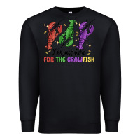 Black i'm just here for the crawfish Premium Sweatshirt - MaliasSmallBusiness