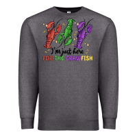 Charcoal Heather i'm just here for the crawfish Premium Sweatshirt - MaliasSmallBusiness