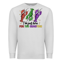 Dove Grey i'm just here for the crawfish Premium Sweatshirt - MaliasSmallBusiness