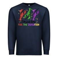 Navy i'm just here for the crawfish Premium Sweatshirt - MaliasSmallBusiness
