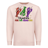 Pale Pink i'm just here for the crawfish Premium Sweatshirt - MaliasSmallBusiness