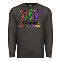 Smoke i'm just here for the crawfish Premium Sweatshirt - MaliasSmallBusiness