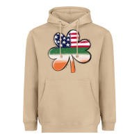 Mushroom st patricks day shamrock american flag Heavyweight Hoodie - MaliasSmallBusiness