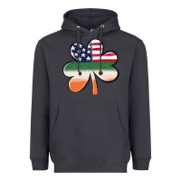 Smoke st patricks day shamrock american flag Heavyweight Hoodie - MaliasSmallBusiness