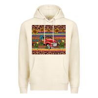 Tofu truck sunflower leopard Premium Hoodie - AdoDesignShop
