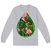 Moon Dust american football and western roses teardrop Long Sleeve Tee - BundleAndBundleShop