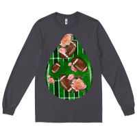 Smoke american football and western roses teardrop Long Sleeve Tee - BundleAndBundleShop